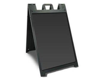 <strong>Black Sandwich Board Blank</strong><br>• Includes Velcro for Assembly